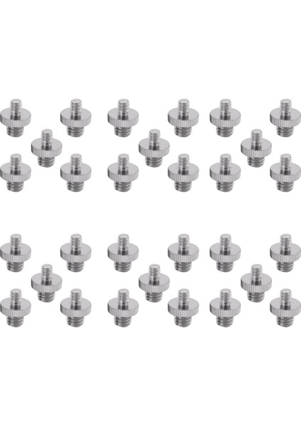 30 Adet 1/4 Inç Erkek Ila 1/4 Inç Erkek Metal Dişli Vida Adaptörü Tripod Vidalı Vida Konvertörü Dslr Kamera Tripod (Yurt Dışından)