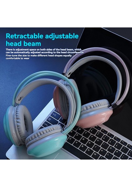 Rgb Oyun Kulaklıkları Bluetooth Kablosuz Kulaklık E-Sporları Oyun Kulaklık Dinamik Lighting Lighting Computer Kulaklık Nane Yeşil (Yurt Dışından) fiyatları