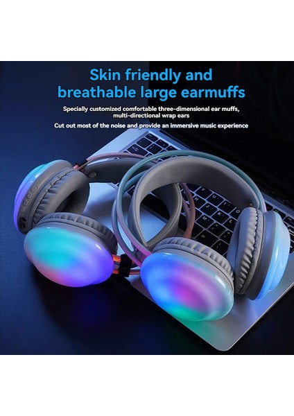 Rgb Oyun Kulaklıkları Bluetooth Kablosuz Kulaklık E-Sporları Oyun Kulaklık Dinamik Lighting Lighting Computer Kulaklık Nane Yeşil (Yurt Dışından) modelleri