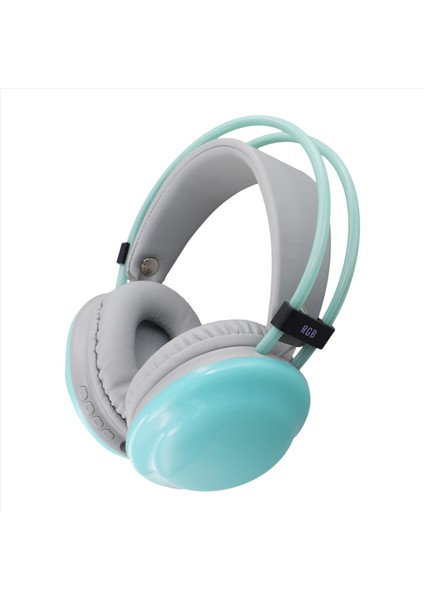 Rgb Oyun Kulaklıkları Bluetooth Kablosuz Kulaklık E-Sporları Oyun Kulaklık Dinamik Lighting Lighting Computer Kulaklık Nane Yeşil (Yurt Dışından) indirimleri