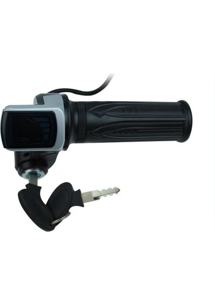 Elektrikli Bisiklet Gaz Kelesi Için 5x Bisiklet Twist Grottle 36V Gaz Tutamak Gaz Kelesi LCD Ekran Kilit Anahtarı (Yurt Dışından) modelleri