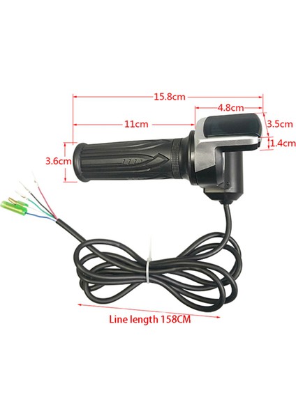 Elektrikli Bisiklet Gaz Kelesi Için 5x Bisiklet Twist Grottle 36V Gaz Tutamak Gaz Kelesi LCD Ekran Kilit Anahtarı (Yurt Dışından) indirimleri