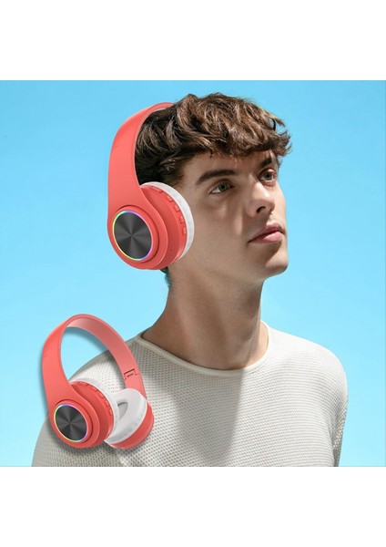 Bluetooth Kulaklıklar, Akıllı Kablosuz Bluetooth Kulaklık Hifi Stereo Katlanabilir Kulaklık Ev Ofis Kırmızı (Yurt Dışından) modelleri