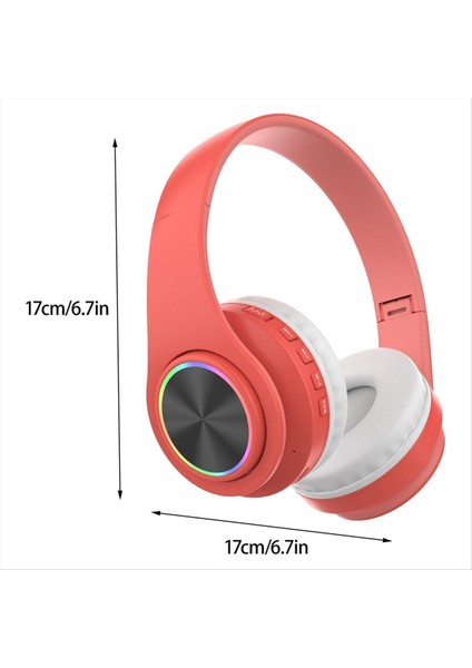 Bluetooth Kulaklıklar, Akıllı Kablosuz Bluetooth Kulaklık Hifi Stereo Katlanabilir Kulaklık Ev Ofis Kırmızı (Yurt Dışından) fırsatları