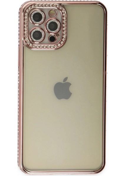 iPhone 12 Pro Kılıf Joke Taşlı Silikon - Pembe fiyatları