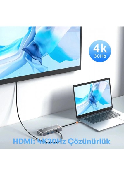 Dönüştürücü 10IN1 Hub SW10V - Gri fırsatları