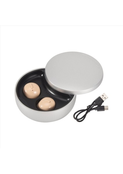 Mini X21S Bluetooth 5.0 Kablosuz Şarj Kılıflı Kablosuz Kulaklıklar Görünmez Mini Bluetooth Kulaklık Cilt Tonu (Yurt Dışından) modelleri