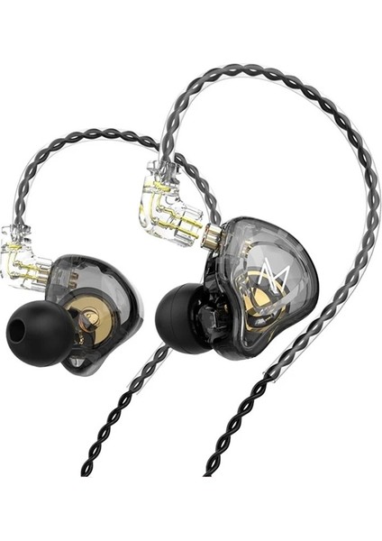Trn Mt1 Kulak Içi Kablolu Kulaklıklar 2pin 3.5mm Hi-Fi Dinamik Asma Kulak Çalışan Subwoofer Sports Gürültü Siyah Kulaklıklar (Yurt Dışından)