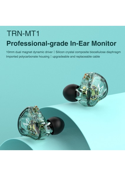 Trn Mt1 Kulak Içi Kablolu Kulaklıklar 2pin 3.5mm Hi-Fi Dinamik Asma Kulak Çalışan Subwoofer Sports Gürültü Siyah Kulaklıklar (Yurt Dışından) fiyatları