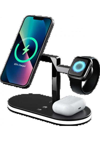 YM-UD23 Kablosuz Şarj Masaüstü Set - Siyah