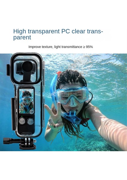 Stabilizatör Su Geçirmez Kasa Pocket3 Djı Pocket3 Elde Taşınır Koruyucu Koruyucu Kılıf Dalış Çerçevesi (Yurt Dışından)