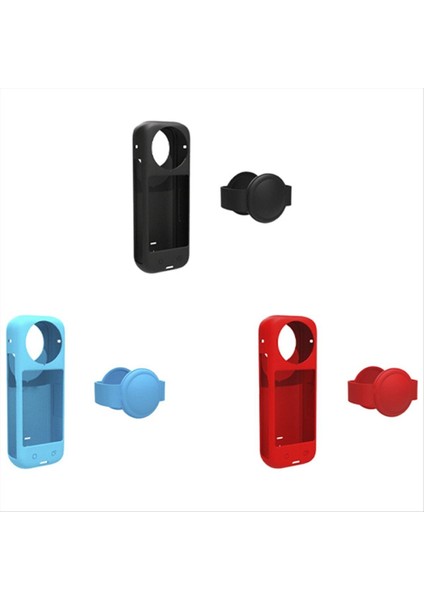 INSTA360 X4 Lens Kapağı Kapak Toz Geçirmez Gövde Koruyucu Kılıf Için Kırmızı Anti-Çizik Silikon Kasa Insta 360 X4 Kamera (Yurt Dışından) indirimleri