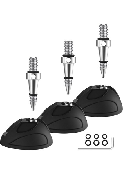 3pc Evrensel Tripod Esnek Ayaklar Pad Kayma Tripod Monopod Pad Değiştirme Daha Fazla Stabilite Için 3/8 Inç Vida ile (Yurt Dışından)