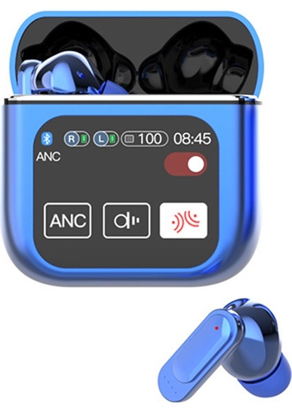 Kablosuz Gürültü Engelleme Kulaklıkları Bluetooth 5.4 Bas Stereo Kulakbud+Led Güç Ekranı Şarj Kasası Su Geçirmez Spor E (Yurt Dışından)