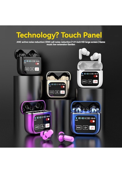 Kablosuz Gürültü Engelleme Kulaklıkları Bluetooth 5.4 Bas Stereo Kulakbud+Led Güç Ekranı Şarj Kasası Su Geçirmez Spor E (Yurt Dışından) modelleri