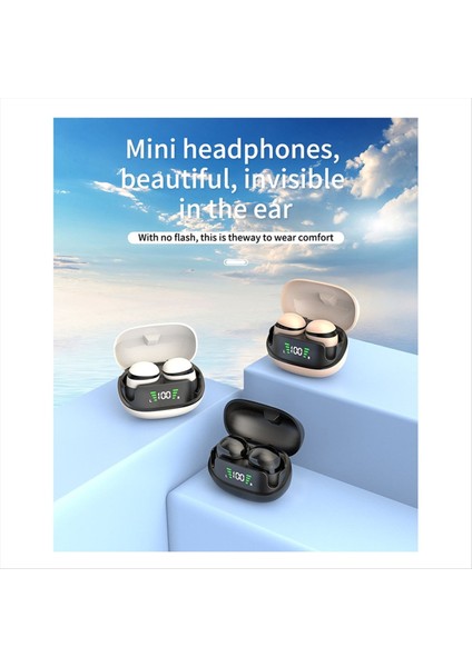 Mini Görünmez Uyku Kulaklıkları Bluetooth 5.3 Hıfı Stereo Kulaklıklar Iş Için Mikrofonlu Düşük Gecikmeli Kablosuz Kulaklıklar, Müzik A (Yurt Dışından) fiyatları