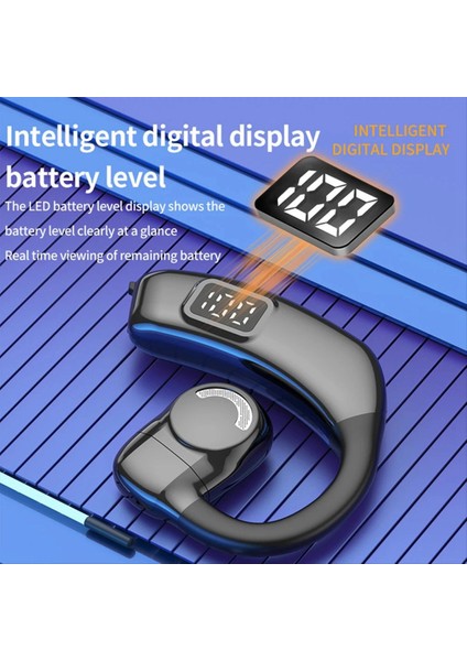 Bluetooth 5.4 LED Dijital Ekranlı Kulaklık Kablosuz Kulaklık Tek Handsfree Hifi Stereo Kulaklık Uzun Bekleme (Yurt Dışından) modelleri