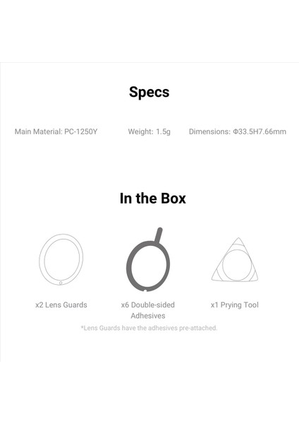 INSTA360 Için 6x Bir X2 Lens Muhafızları Koruma Panoramik Lens Koruyucu Spor Kamera Aksesuarları (Yurt Dışından) modelleri