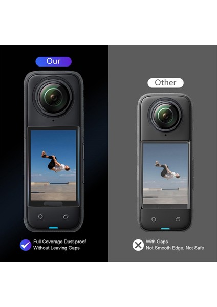 INSTA360 X4 Temperli Cam Ekran Filmi Ultra Hd Kırdırmaya Dayanıklı Paraşütle Önleme Önleyici 2 Adet Için Ekran Koruyucusu Filmi (Yurt Dışından) fiyatları