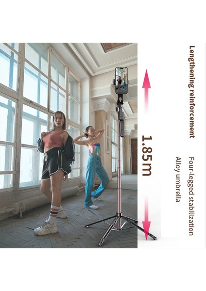 185CM Bluetooth Selfie Stick Alüminyum Alaşım Stand El Taşınır Standı Katlanabilir Monopod Cep Telefonu Için Canlı (Yurt Dışından) fırsatları