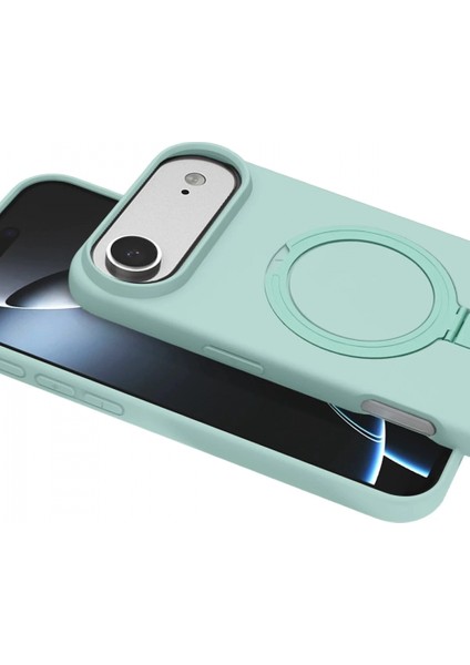 Apple iPhone 17 Air Regal Magsafe Standlı Kapak - Su Yeşili fiyatları