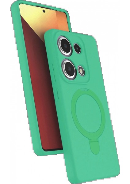 Xiaomi Redmi Note 13 Pro 4g Regal Magsafe Standlı Kapak - Yeşil