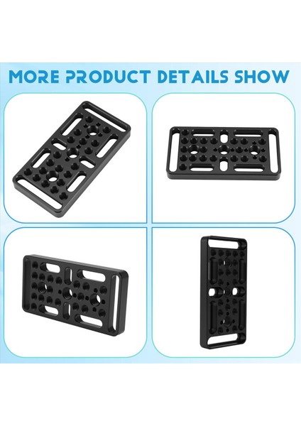 Hızlı Bırakma Plakası Çok Fonksiyonlu Genişleyen Soğuk Ayakkabı Peyniri Plaka Çift Delik Tüp Kelepçesi Tripod Adaptör Plakası (Yurt Dışından) indirimleri