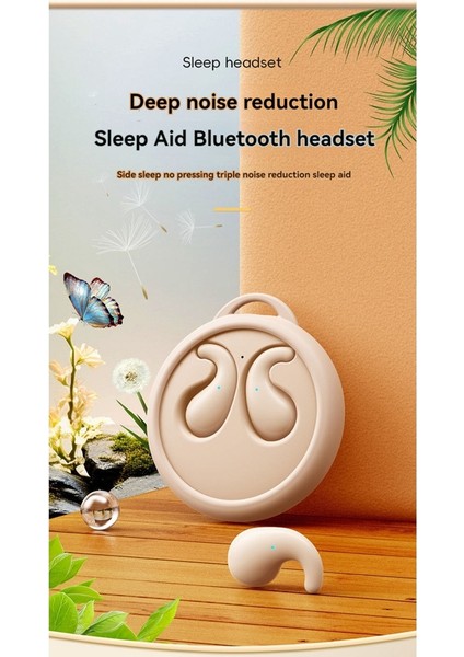 Mini Uyku Kulaklık Bluetooth 5.3 Kablosuz Görünmez Kulaklıklar Su Geçirmez Gürültü Azaltma Kulaklıkları Evrensel Siyah (Yurt Dışından) modelleri