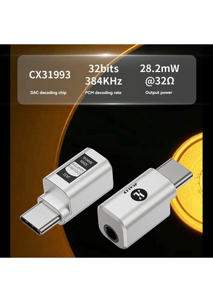 Jcally-C-3.5mm Kulaklık Dijital Ses Kodlama Adaptörü Android Ios Telefon Görüşmeleri Için Mini Adaptör, Canlı Yayınlar (Yurt Dışından) fırsatları
