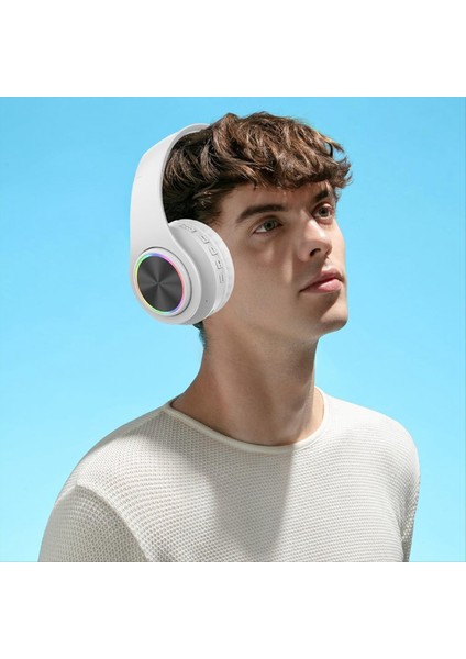 Bluetooth Kulaklıklar, Akıllı Kablosuz Bluetooth Kulaklık Hifi Stereo Katlanabilir Kulaklık Ev Ofis Beyaz (Yurt Dışından) fırsatları