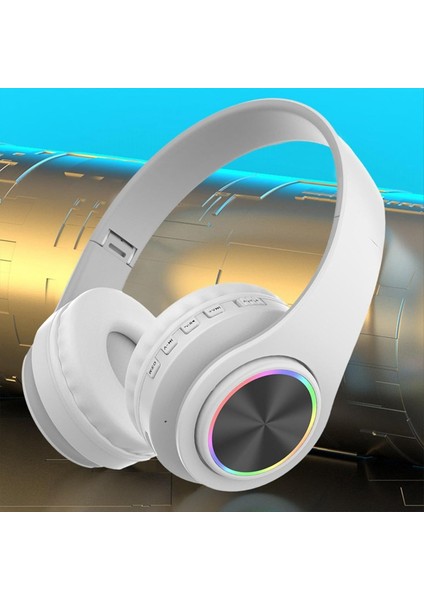 Bluetooth Kulaklıklar, Akıllı Kablosuz Bluetooth Kulaklık Hifi Stereo Katlanabilir Kulaklık Ev Ofis Beyaz (Yurt Dışından) indirimleri