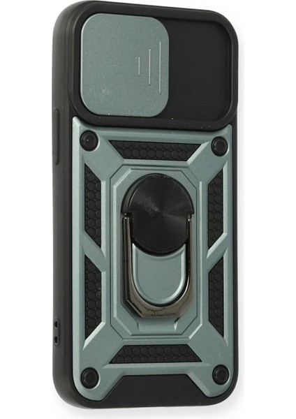 iPhone 11 Kılıf Pars Lens Yüzüklü Silikon - Yeşil fiyatları