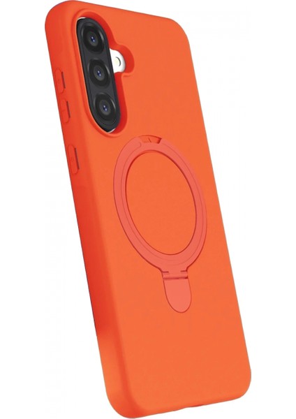 Samsung Galaxy A17 5g Regal Magsafe Standlı Kapak - Turuncu modelleri