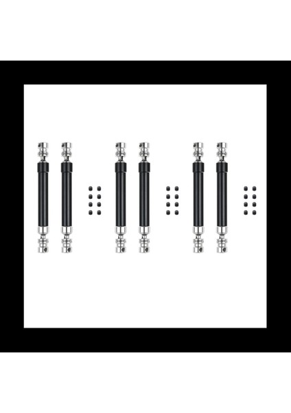 6pcs Metal Cvd Şaftı 110-160MM 1/10 Rc Kaya Traili Eksenel SCX10 90046 Traxxas Trx4 Siyah (Yurt Dışından)