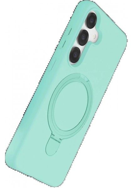 Samsung Galaxy S25 Regal Magsafe Standlı Kapak - Su Yeşili modelleri