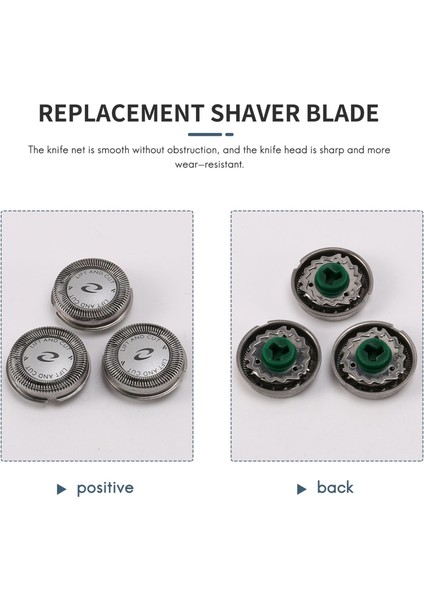 3pcs Yedek Tıraş Alınan Bıçak Kafaları HQ64 Philips Için PT726 PT725 PT720 PT710 PT715 PT725 (Yurt Dışından) fırsatları