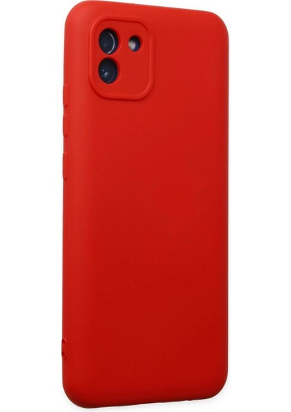 Samsung Galaxy A03 Kılıf Nano Içi Kadife Silikon - Kırmızı fiyatları