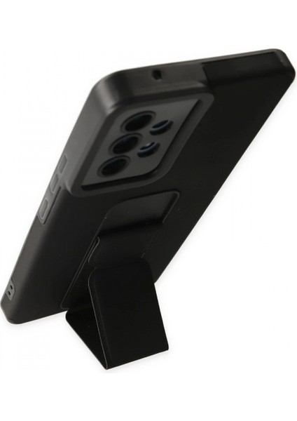 Samsung Galaxy A53 5g Kılıf Mega Standlı Silikon - Siyah modelleri