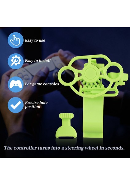 Ps5 Yarış Oyunları Için Mini Direksiyon Simidi Denetleyicisi Gamepad Yarış Direksiyon Simidi Simülasyon Oyunları Yeşil (Yurt Dışından) fırsatları