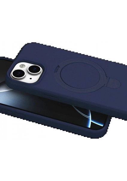Apple iPhone 15 Regal Magsafe Standlı Kapak - Lacivert fırsatları
