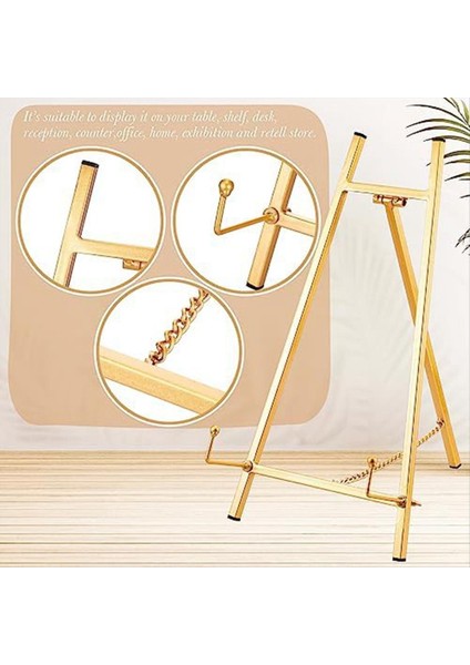 Modern Metal Tripod Plaka Stand Masa Üstü Şövalye Sanat Tutucu Düğün Ekran Resim Tabağı Tabağı Kitap Fotoğraf (Yurt Dışından) fiyatları