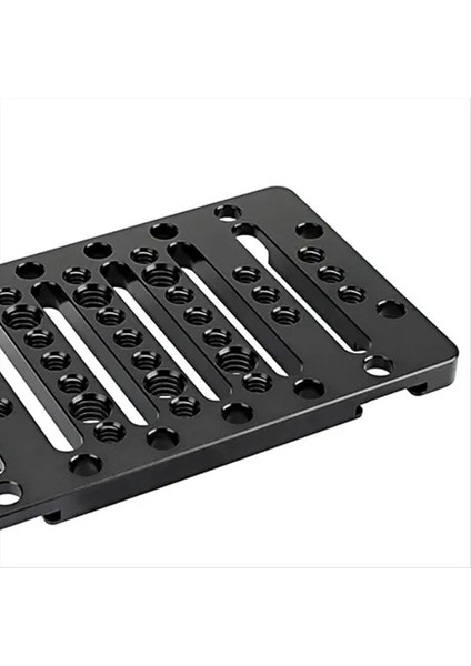 Dslr Kamera Kafes Teçhizatı Için Hızlı Serbest Bırakılacak 1/4inch 3/8 Inç Iplik Delikleri ve Dahili 4 Soğuk Ayakkabı Montajlı Peynir Plakası (Yurt Dışından) fiyatları