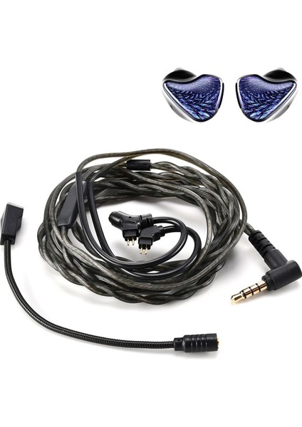 Mikrofonlu Kulak Kulaklık Monitöründe Hifi Müzik Kulaklık Iems Audiophiles Hediyeleri Için Kablolu Oyun Kulaklıkları, Pro Versiyon (Yurt Dışından)