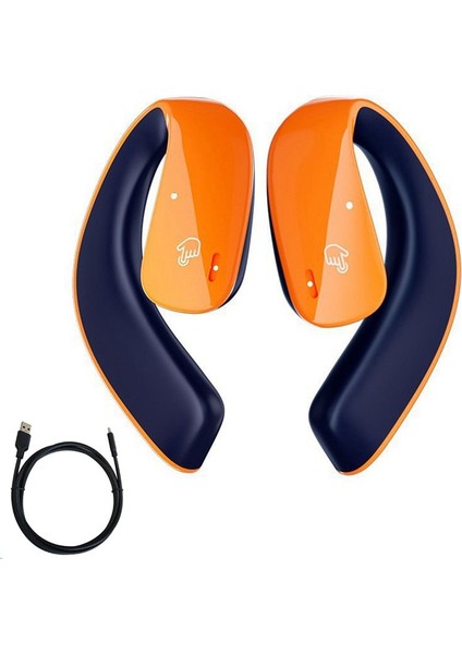 Kemik Iletim Kulaklıkları Tws 5.3 Kulaklık Bluetooth Kablosuz Spor Kulakları Hifi Stereo Su Geçirmez Kulaklıklar (Yurt Dışından)