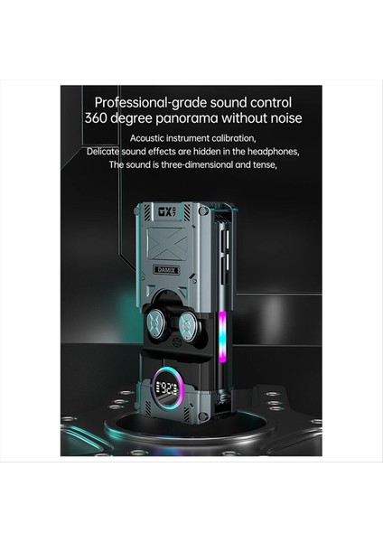 Yeni Dx-07 Tws Bluetooth Kulaklık Gürültü Azaltma Kablosuz Mekanik Stil Kulaklık Hd Mikrofonlu Çağrı Kulaklığı (Yurt Dışından)
