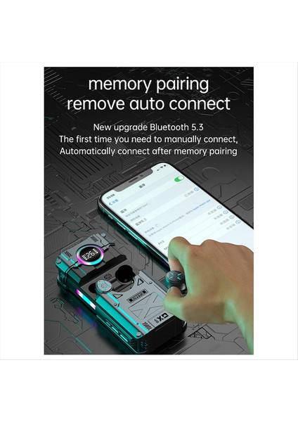 Yeni Dx-07 Tws Bluetooth Kulaklık Gürültü Azaltma Kablosuz Mekanik Stil Kulaklık Hd Mikrofonlu Çağrı Kulaklığı (Yurt Dışından) modelleri