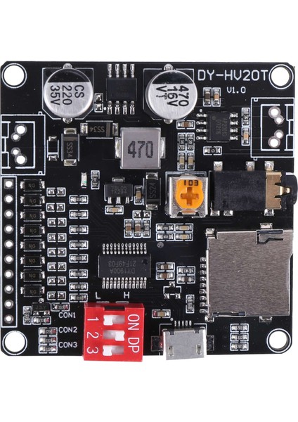 DY-HV20T 12V/24V Güç KAYNAĞI10W/20W Sesli Oynatma Modülü Mikro Sd Kart Mp3 Müzik Çalar Arduino Için (Yurt Dışından)