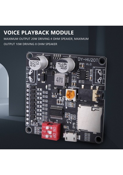 DY-HV20T 12V/24V Güç KAYNAĞI10W/20W Sesli Oynatma Modülü Mikro Sd Kart Mp3 Müzik Çalar Arduino Için (Yurt Dışından) modelleri