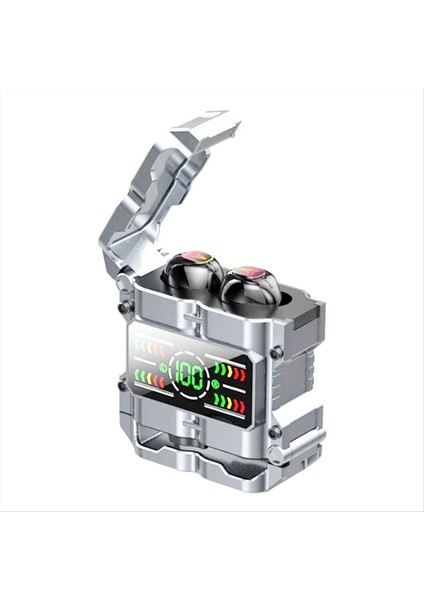 M60 Mecha Tws Kablosuz Bluetooth Kulaklıklar Dokunma Gürültü Engelleme Kulaklıkları Hd Stereo Spor Su Geçirmez Oyun Kulaklıkları (Yurt Dışından)