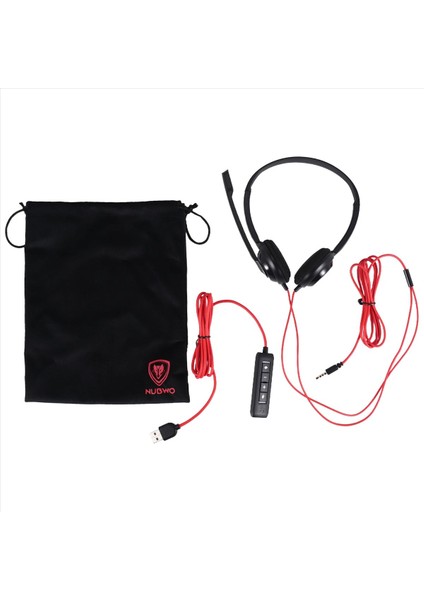 Ps5 Dizüstü Bilgisayar Için Gürültü Önleyici Mikrofonlu Nubwo USB Kulaklık, Bom Için Kulak Üstü Kablolu Ofis Çağrı Merkezi Kulaklığı (Yurt Dışından)